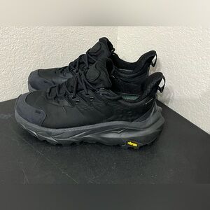 Hoka One One Kaha 2 Low GTX Gore-Tex Black Hiking Shoe - Black size 6